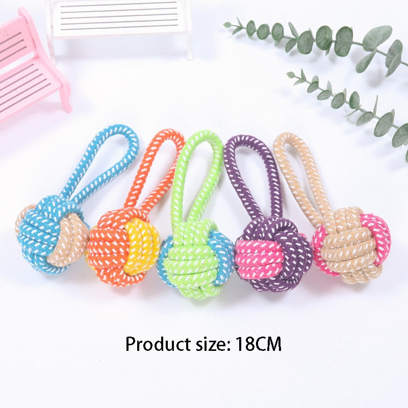 Interactive Mini ball rope Dog Toy