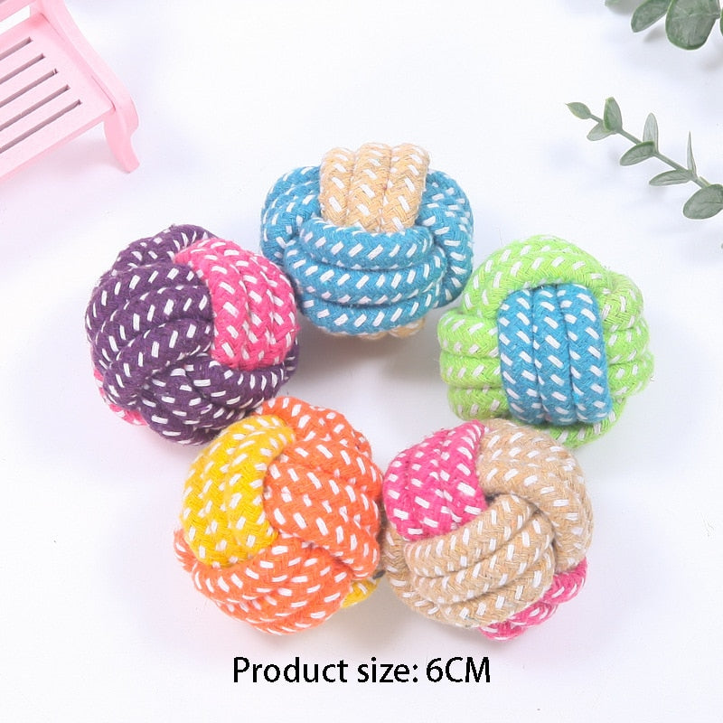 Interactive Mini ball rope Dog Toy