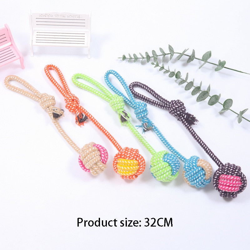 Interactive Mini ball rope Dog Toy