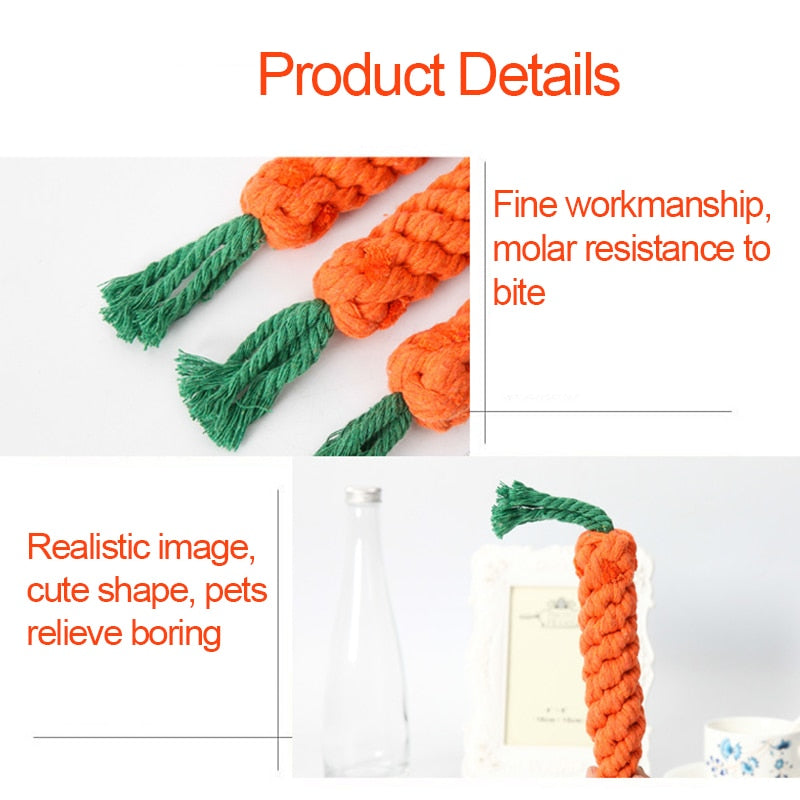 Tuff braded carrot toy