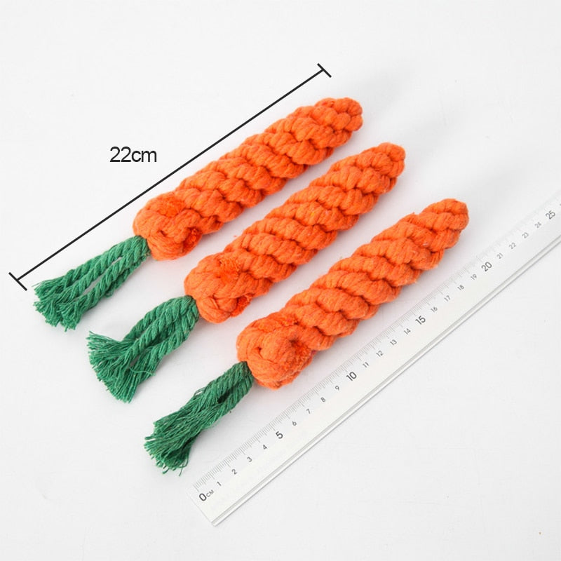 Tuff braded carrot toy